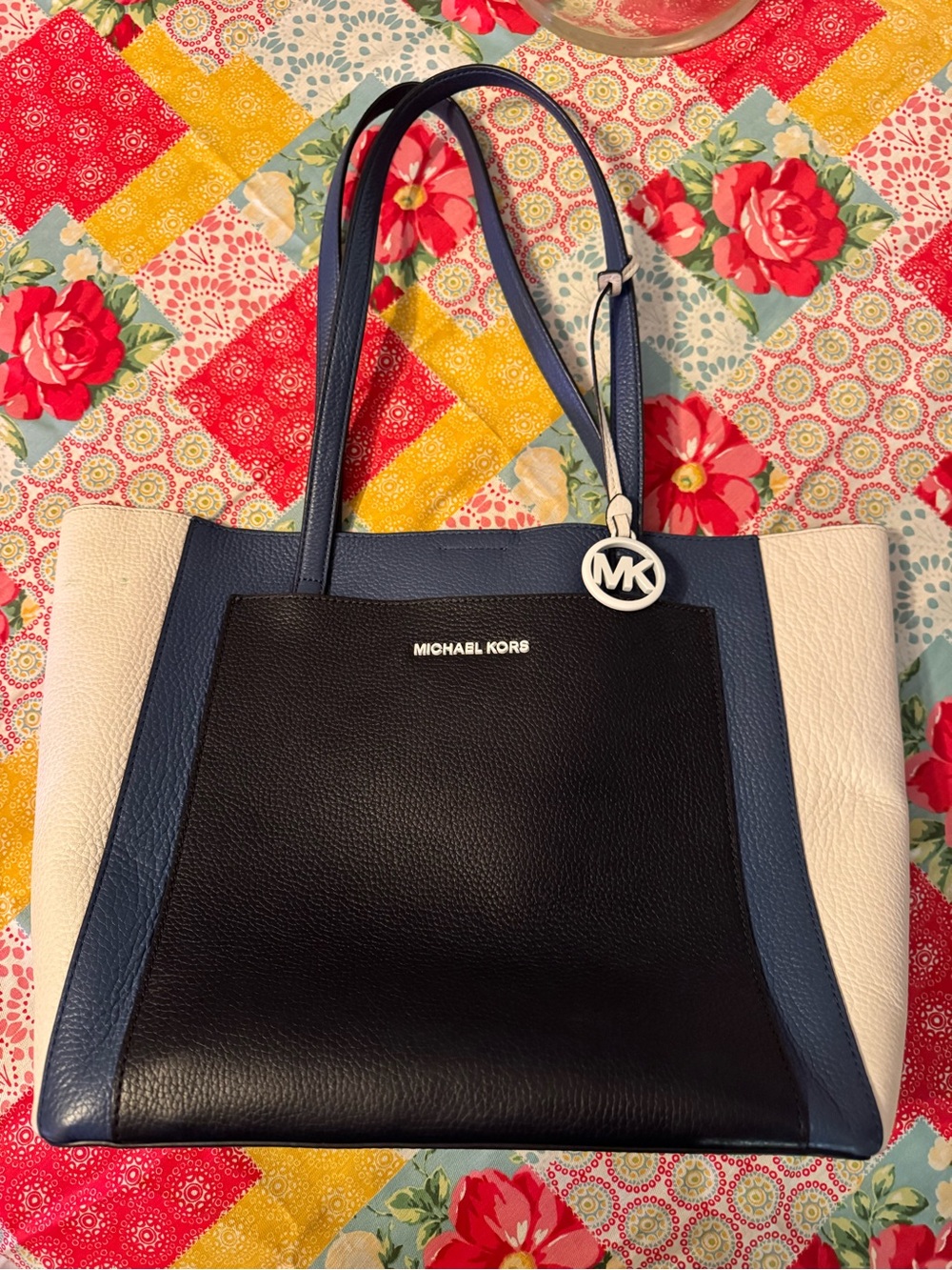Michael Kors Gemma Tote in Dark Chambray.